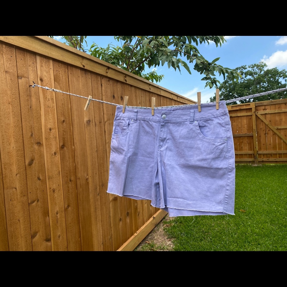 Like new!!- Plus size Lane Bryant Lilac shorts